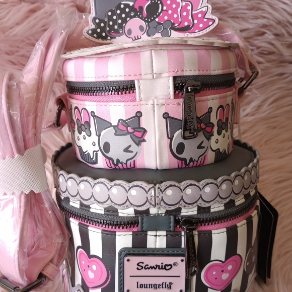 My Melody & Kuromi Loungefly Cake Crossbody - Picture 4 of 5